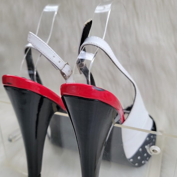 Pin Up Couture Bettie 09 Platform Slingback Peep Toe Heels - Picture 7 of 13